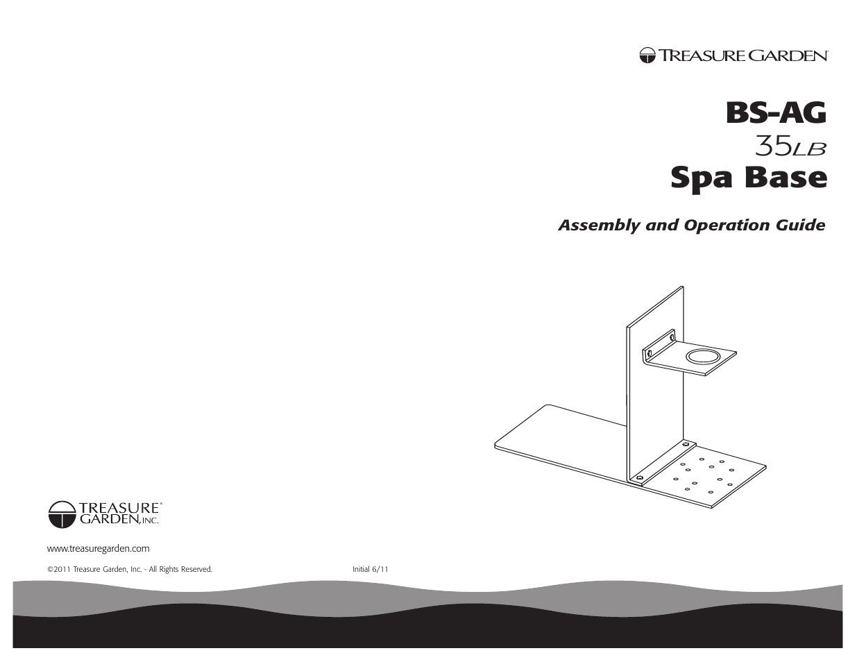 Treasure Garden BS-AG Spa Base User Manual | 12 pages