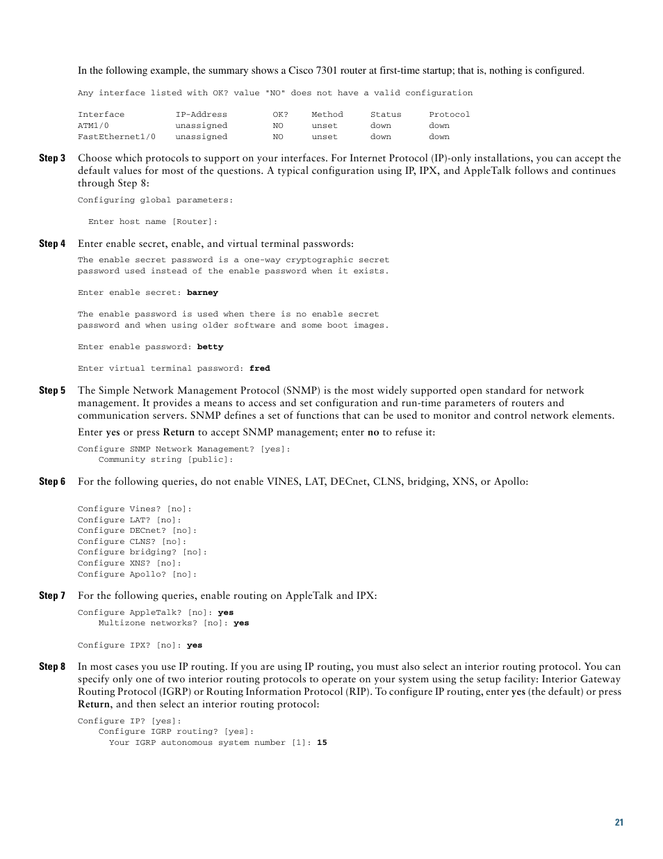 Cisco 7301 User Manual | Page 21 / 34