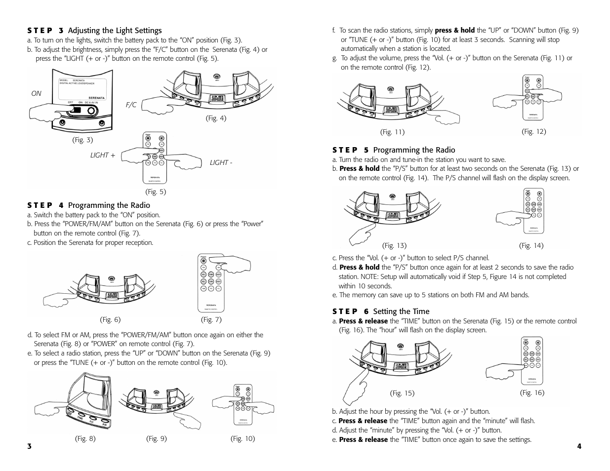 Treasure Garden Serenata User Manual | Page 4 / 8