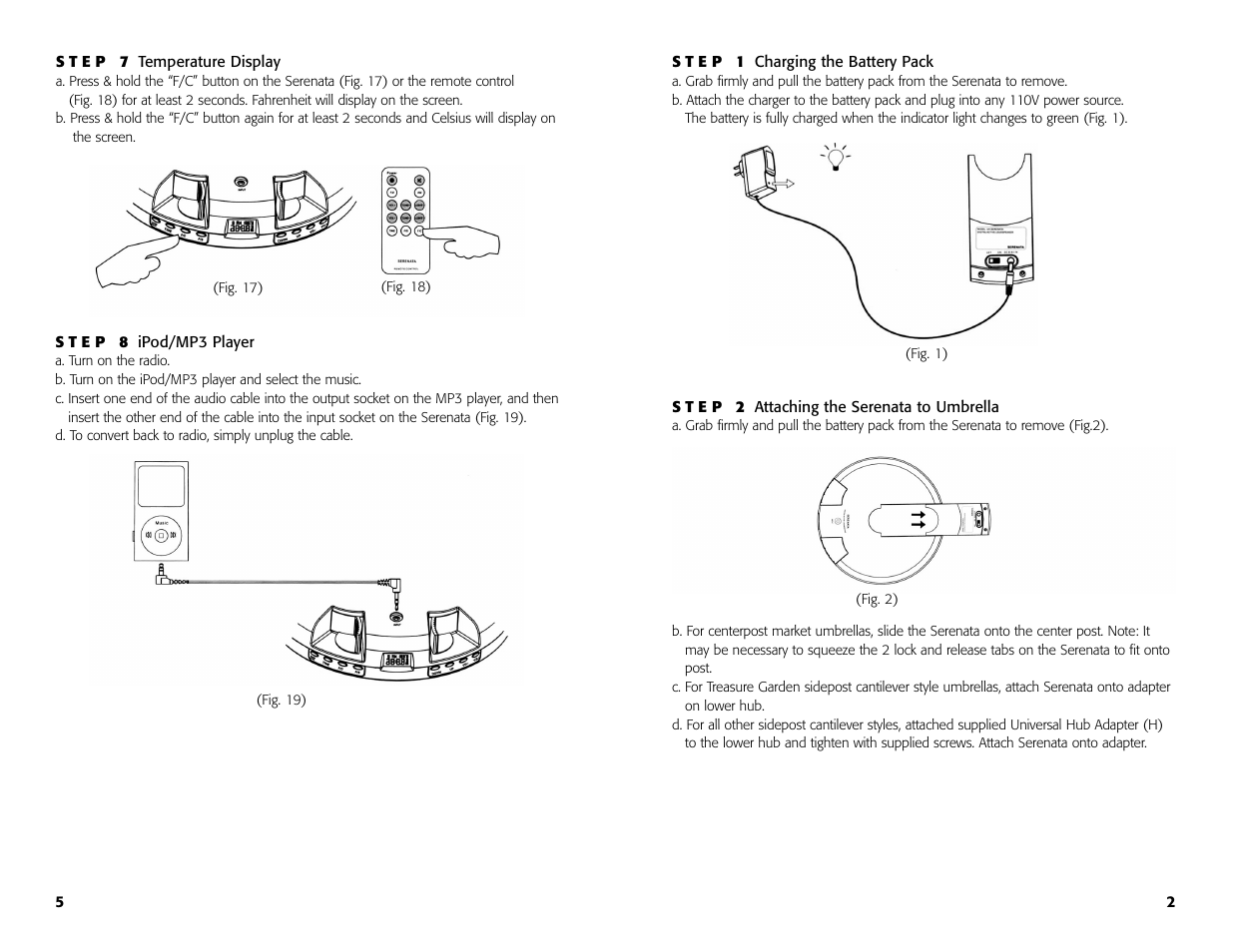 Treasure Garden Serenata User Manual | Page 6 / 8