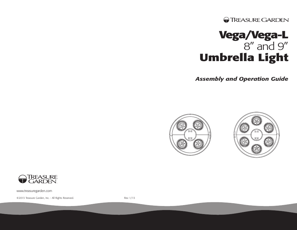 Treasure Garden Vega-L User Manual | 8 pages