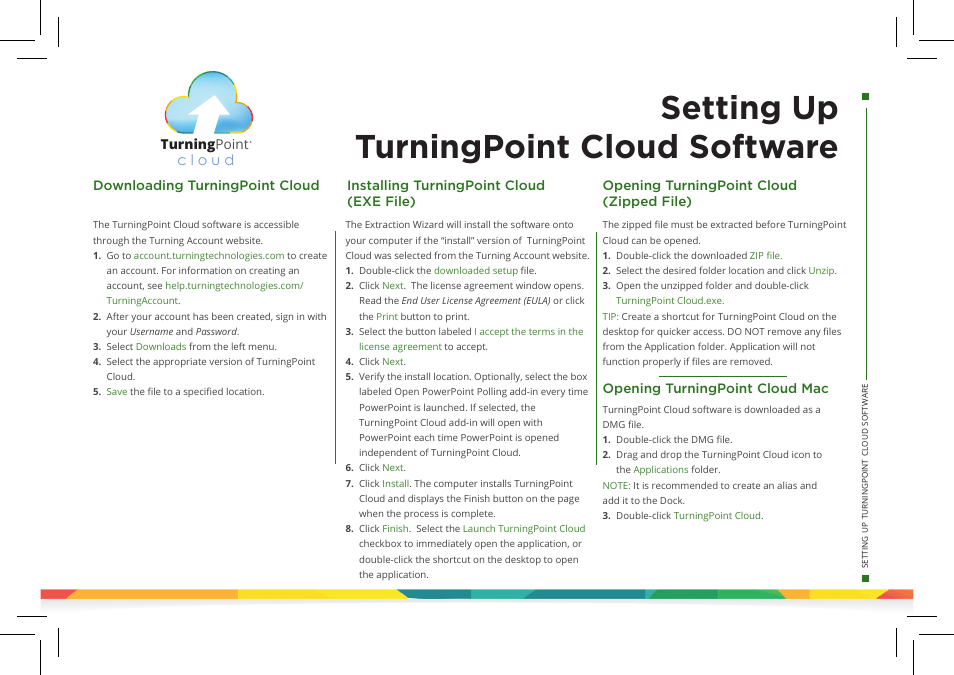 Setting up turningpoint cloud software | Turning Technologies TurningPoint Cloud User Manual | Page 3 / 28