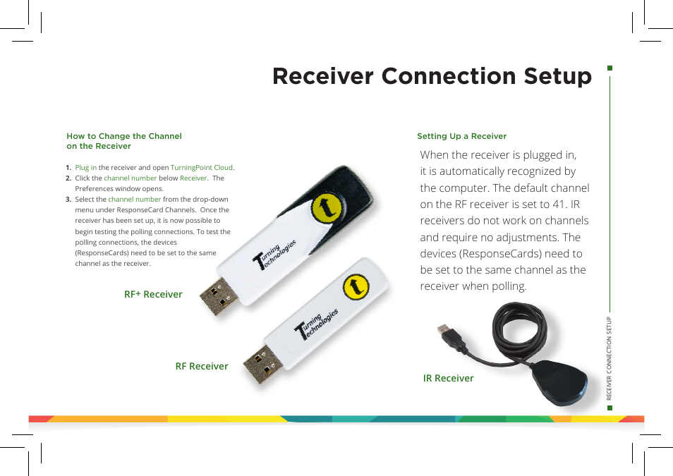 Receiver connection setup | Turning Technologies TurningPoint Cloud User Manual | Page 5 / 28