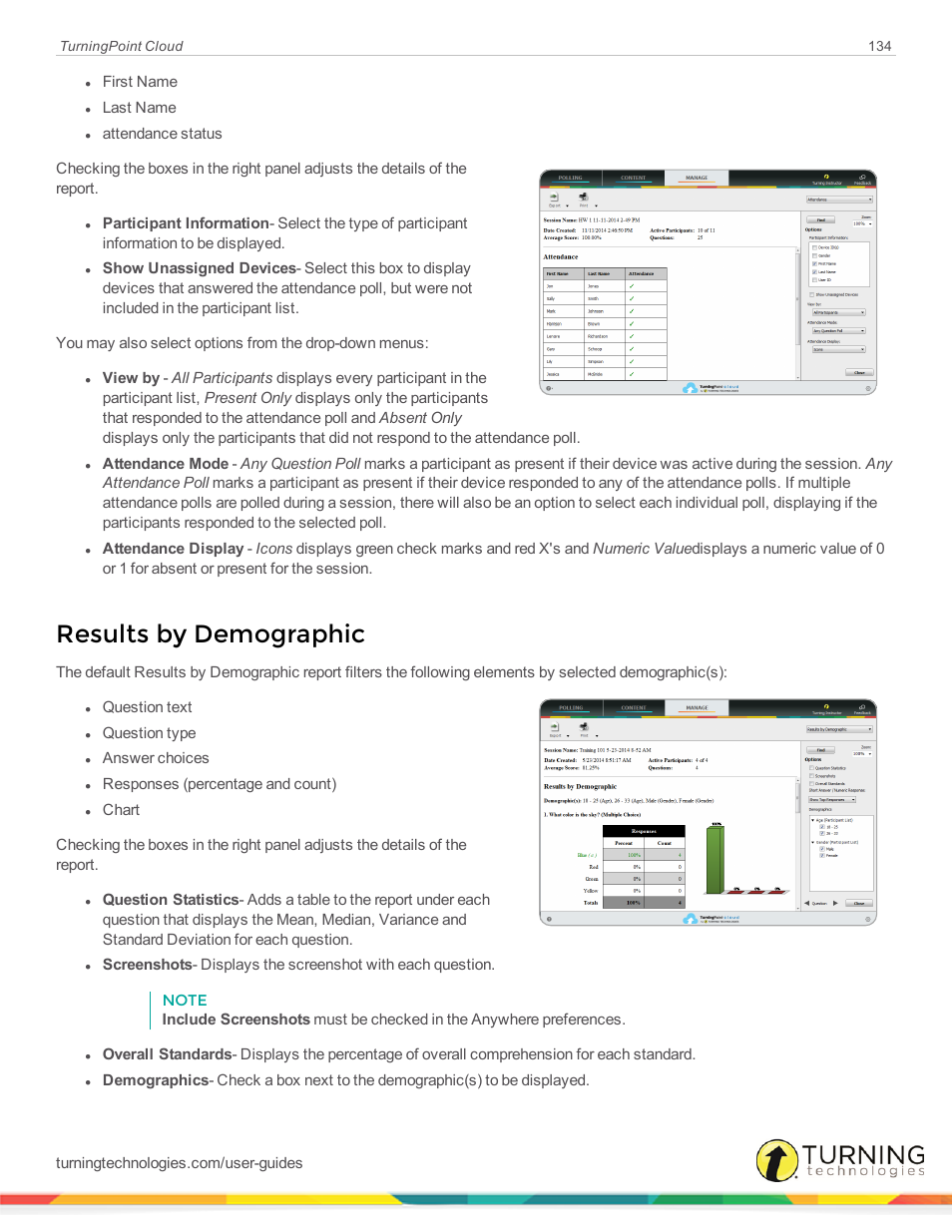 Results by demographic | Turning Technologies TurningPoint Cloud User Manual | Page 134 / 148