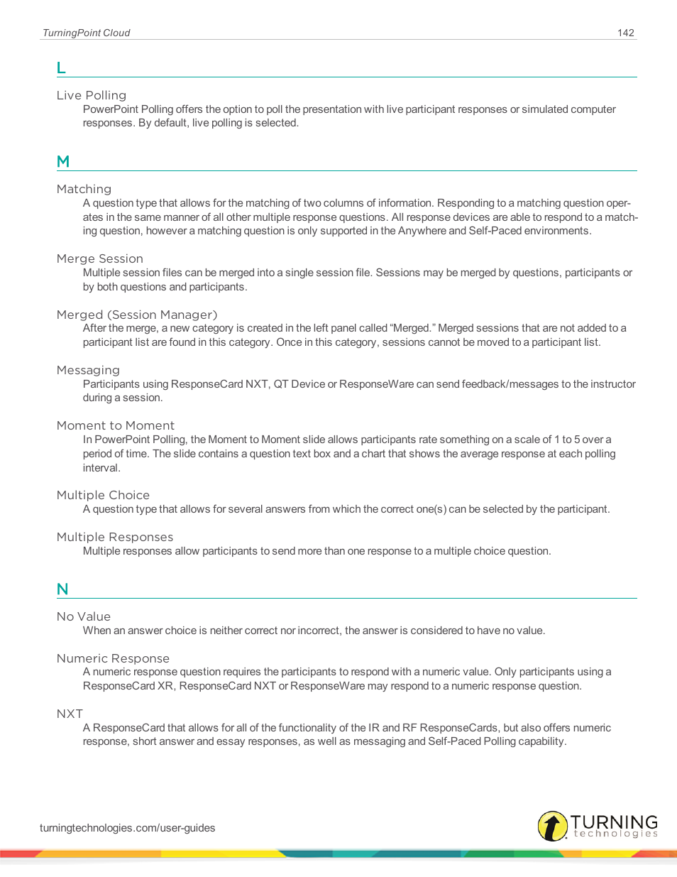 Turning Technologies TurningPoint Cloud User Manual | Page 142 / 148