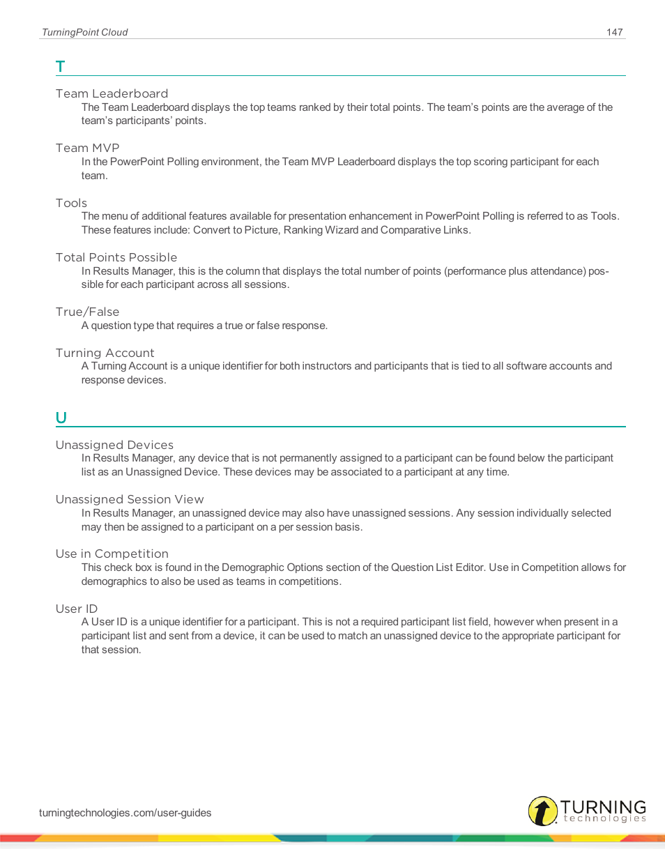 Turning Technologies TurningPoint Cloud User Manual | Page 147 / 148