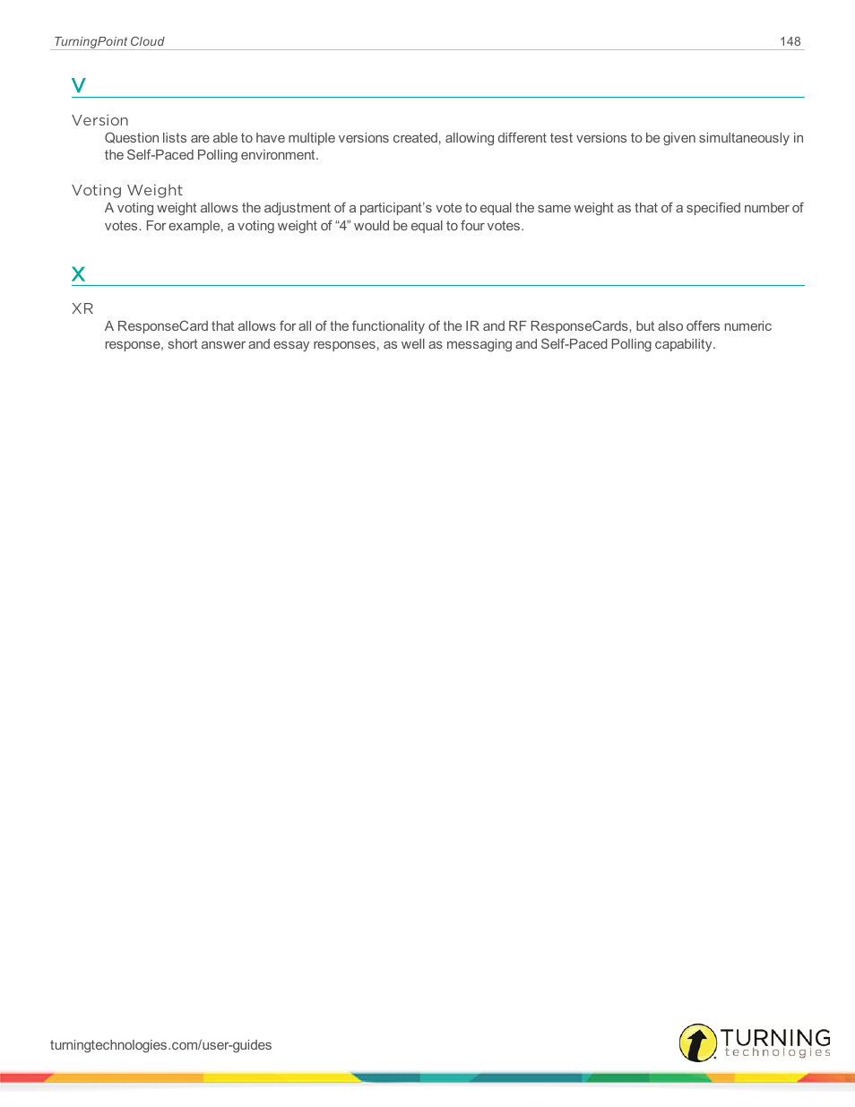 Turning Technologies TurningPoint Cloud User Manual | Page 148 / 148