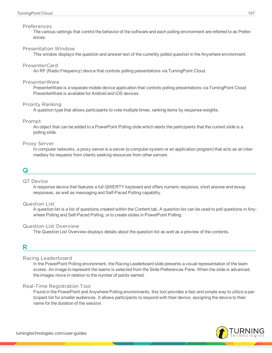 Turning Technologies TurningPoint Cloud User Manual | Page 157 / 161