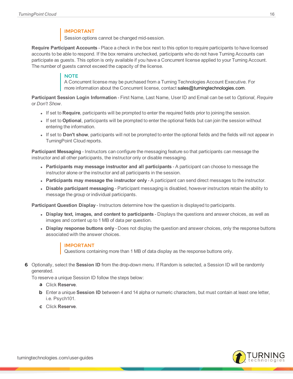 Turning Technologies TurningPoint Cloud User Manual | Page 16 / 161