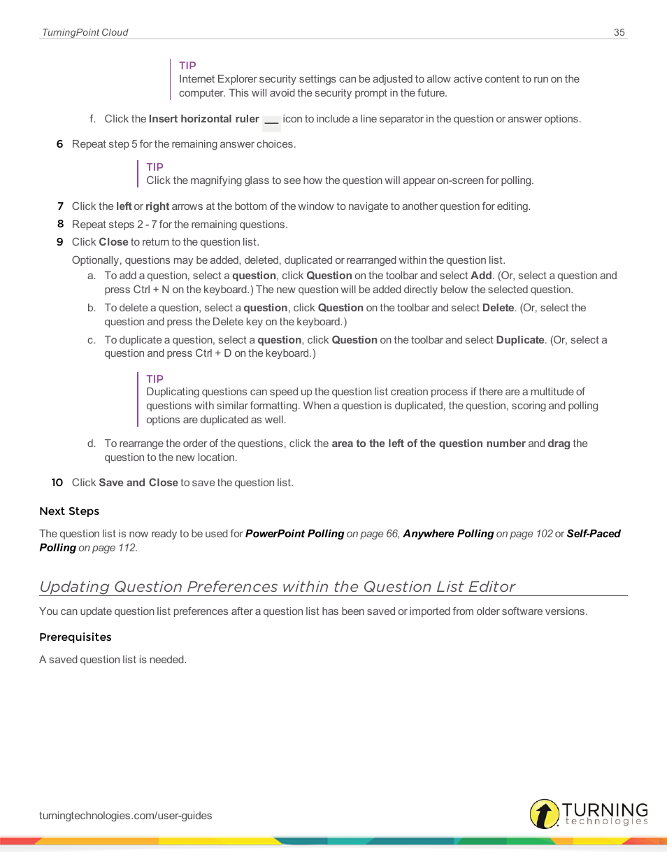 Turning Technologies TurningPoint Cloud User Manual | Page 35 / 161