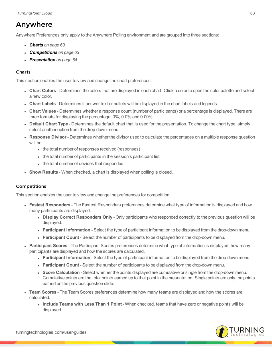 Anywhere | Turning Technologies TurningPoint Cloud User Manual | Page 63 / 161