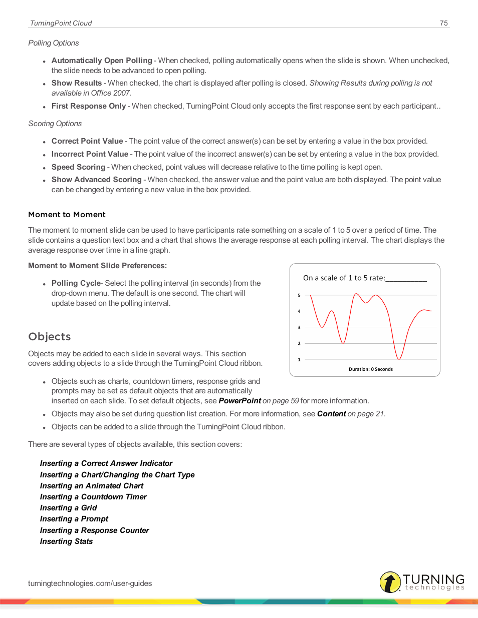 Objects | Turning Technologies TurningPoint Cloud User Manual | Page 75 / 161
