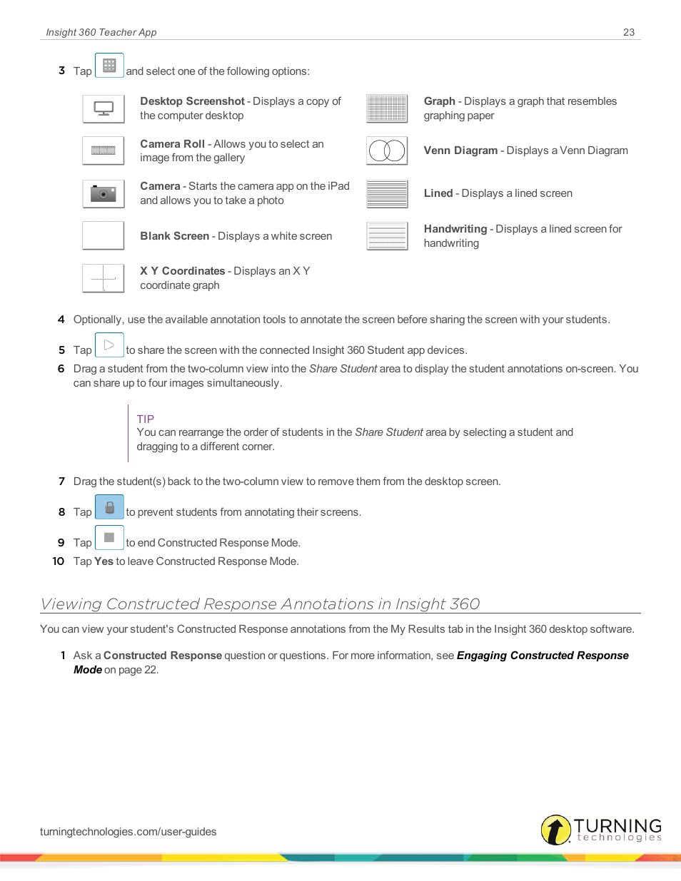 Turning Technologies Insight 360 Cloud User Manual | Page 23 / 26