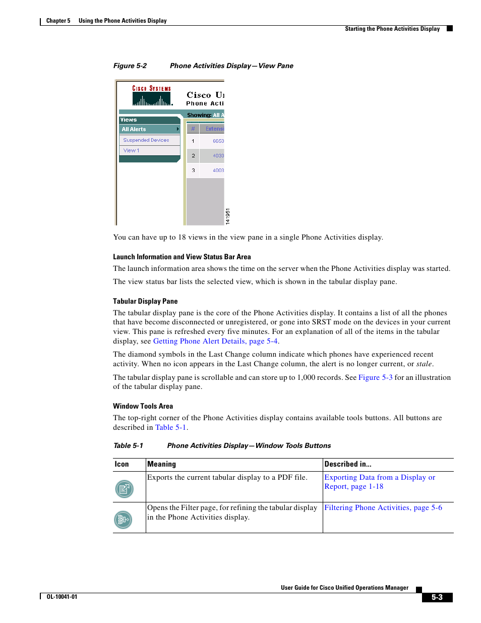 Figure 5-2, Ne. see, Tabular | Launch, Window | Cisco OL-10041-01 User Manual | Page 3 / 8