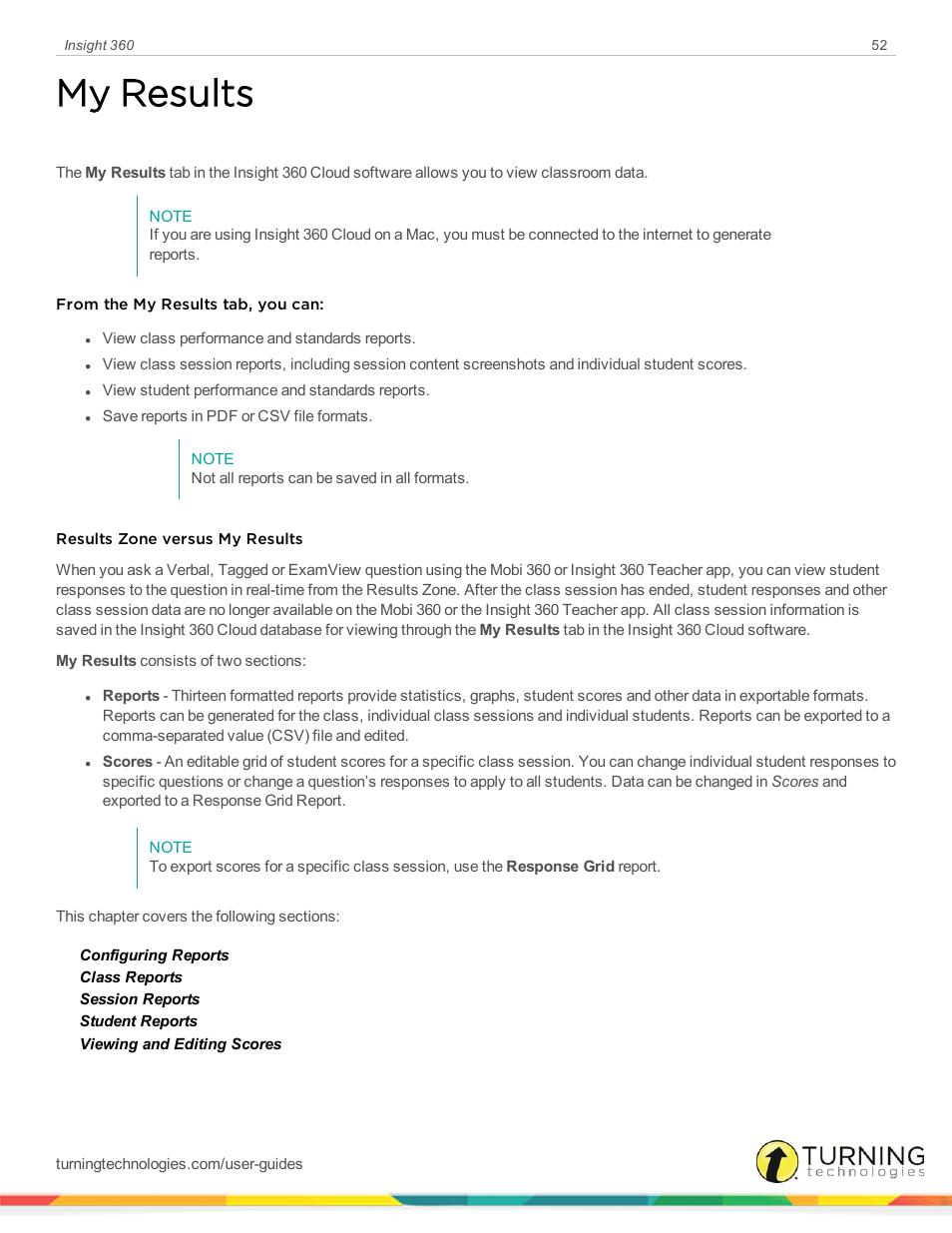 My results | Turning Technologies Insight 360 Cloud User Manual | Page 52 / 88