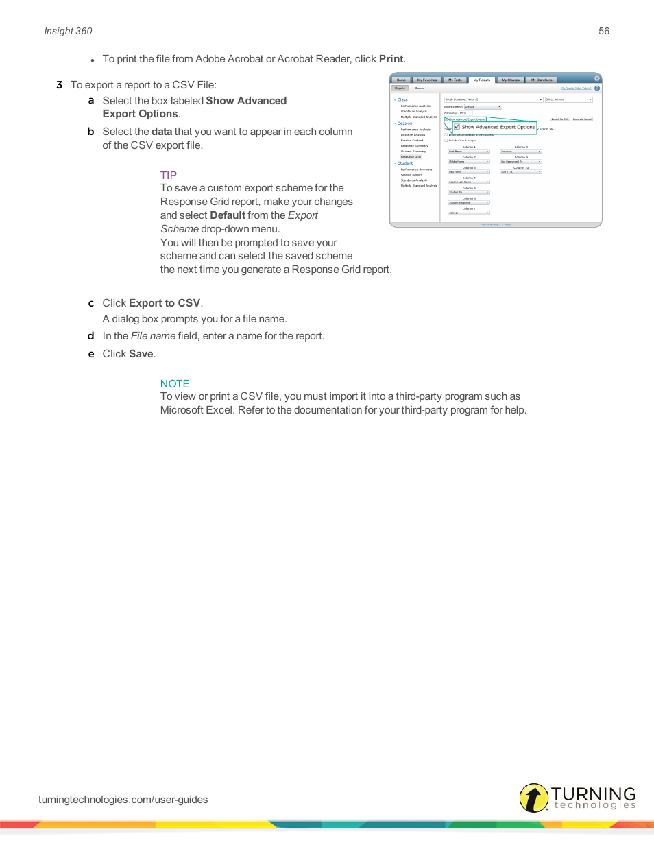 Turning Technologies Insight 360 Cloud User Manual | Page 56 / 88