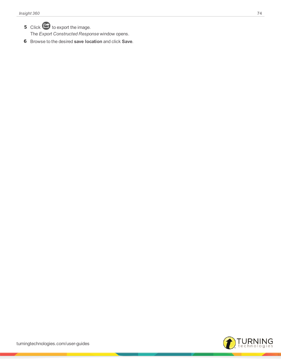 Turning Technologies Insight 360 Cloud User Manual | Page 74 / 88