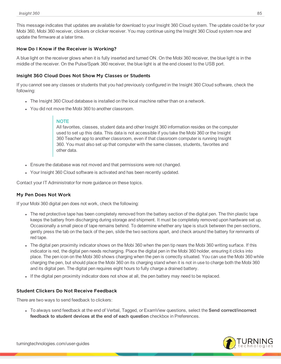 Turning Technologies Insight 360 Cloud User Manual | Page 85 / 88