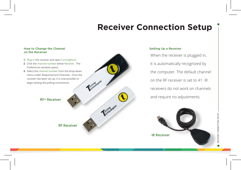 Receiver connection setup | Turning Technologies TurningPoint 5 User Manual | Page 5 / 24