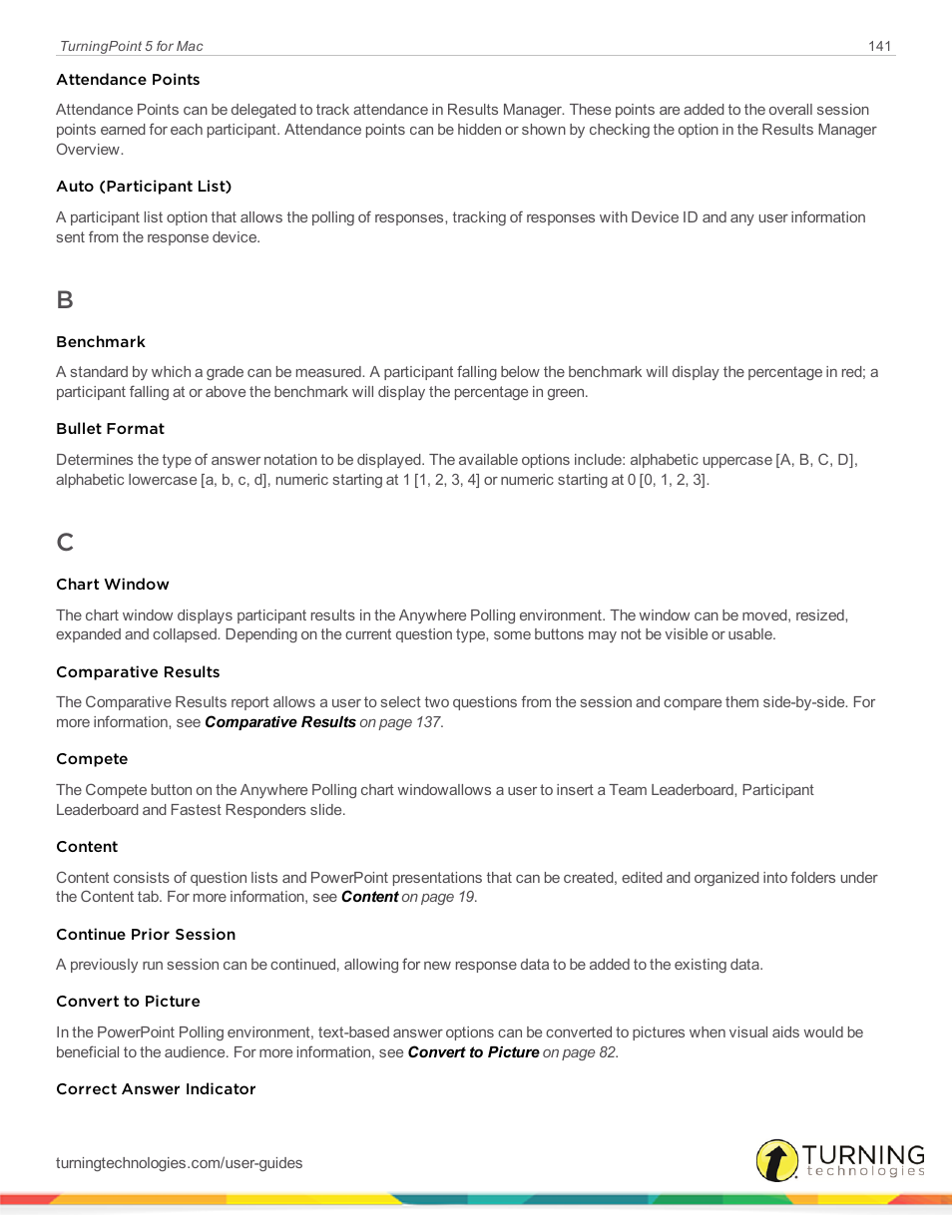 Turning Technologies TurningPoint 5 User Manual | Page 141 / 150