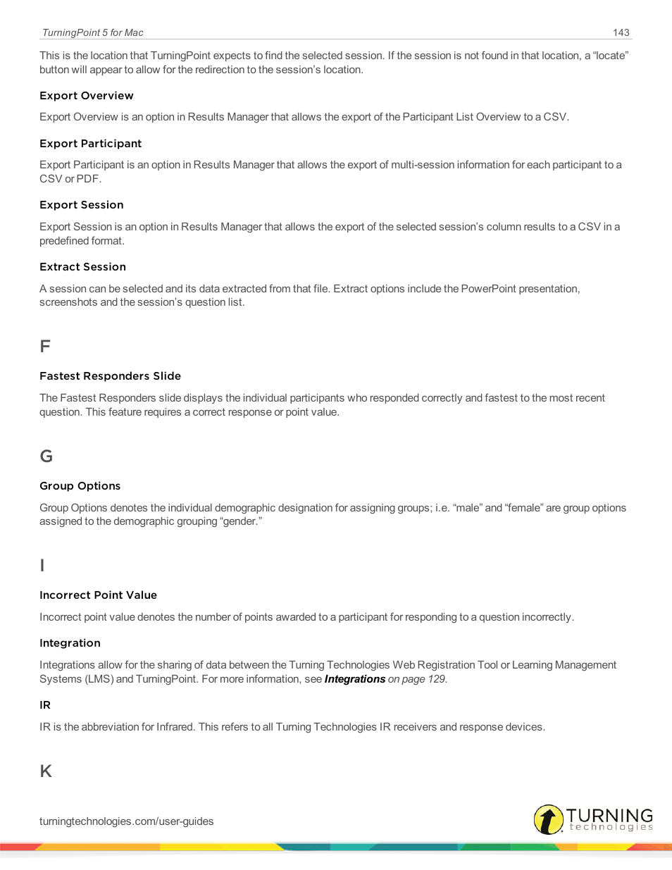 Turning Technologies TurningPoint 5 User Manual | Page 143 / 150