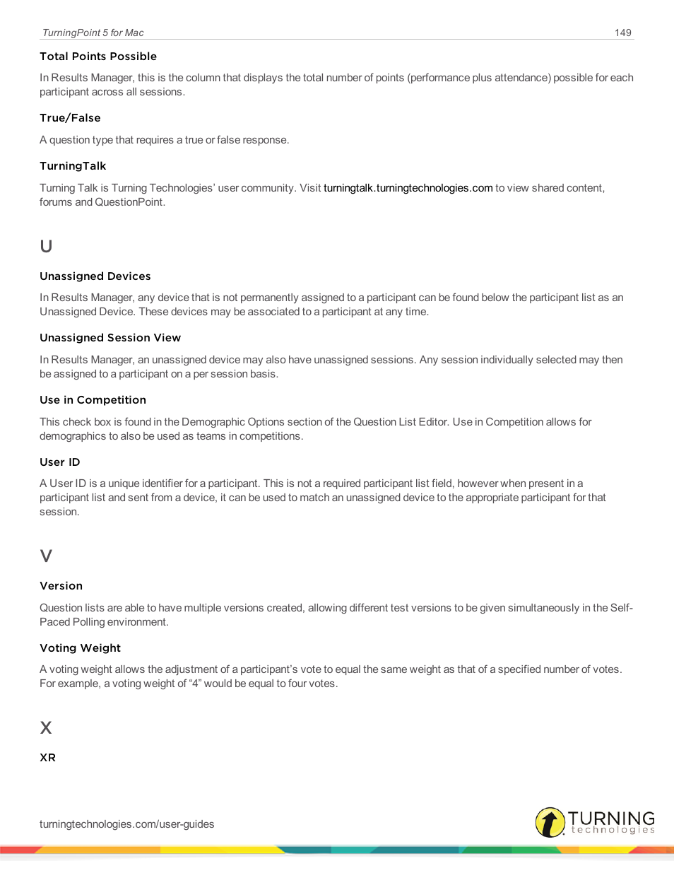 Turning Technologies TurningPoint 5 User Manual | Page 149 / 150