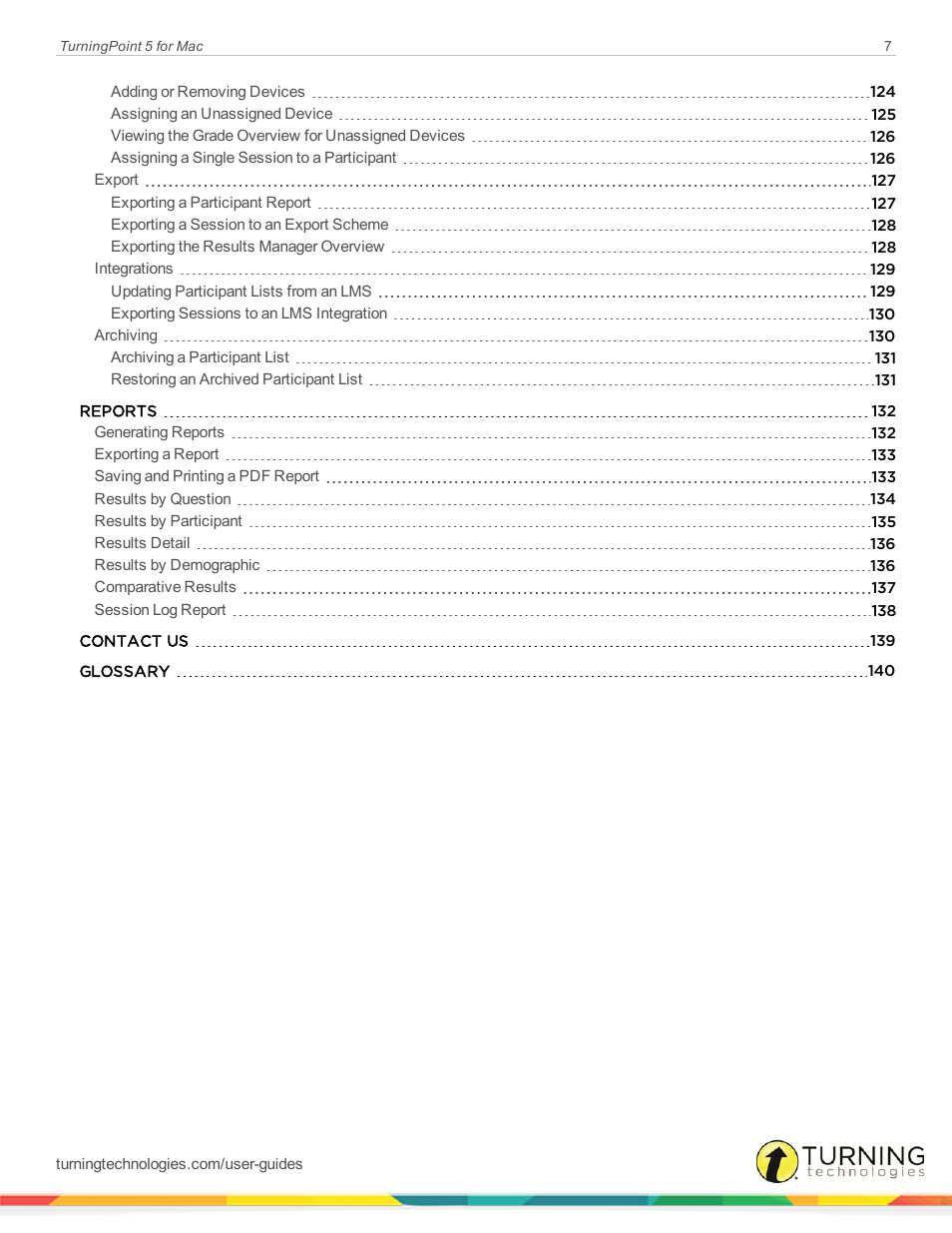 Turning Technologies TurningPoint 5 User Manual | Page 7 / 150