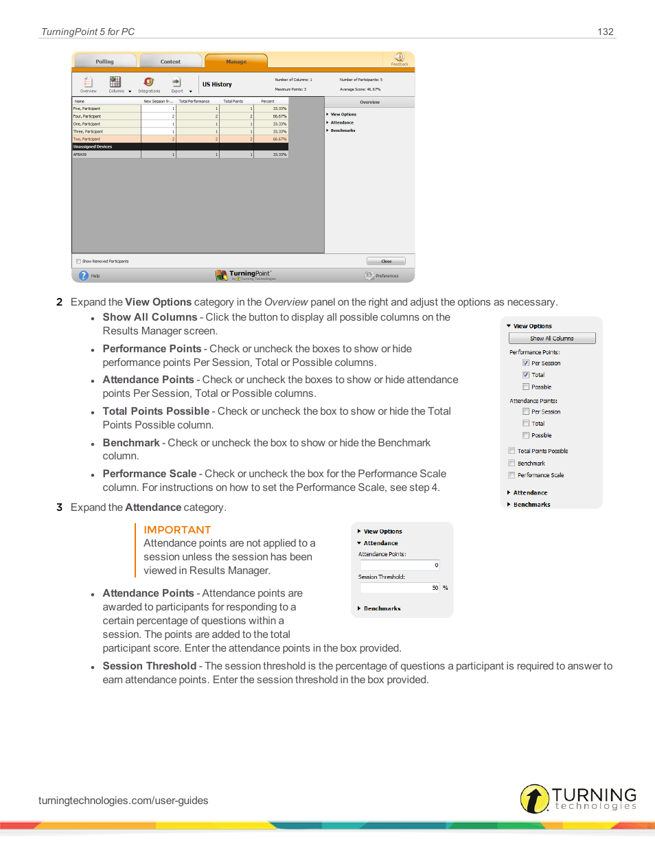 Turning Technologies TurningPoint 5 User Manual | Page 132 / 168
