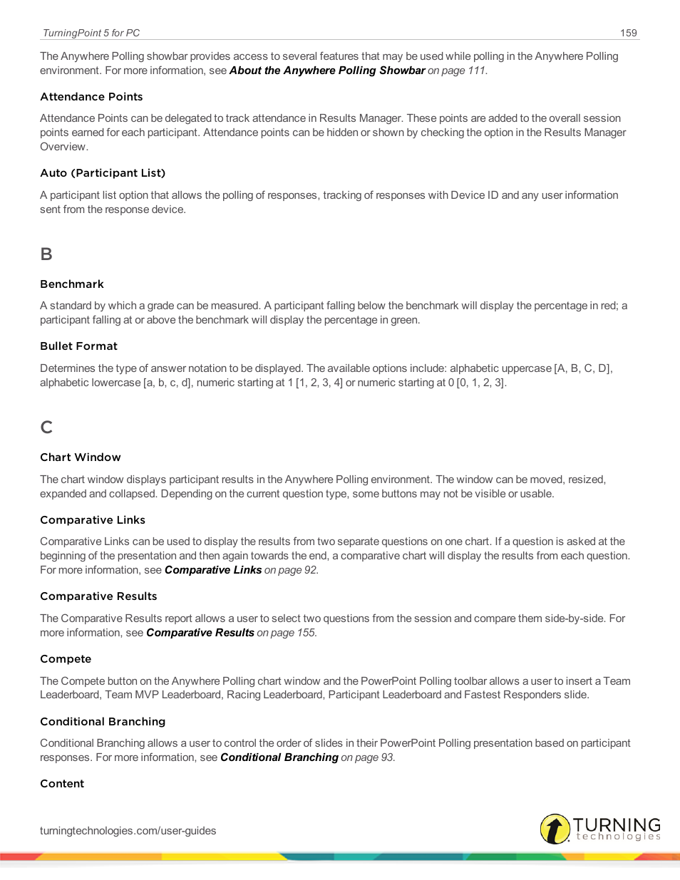 Turning Technologies TurningPoint 5 User Manual | Page 159 / 168