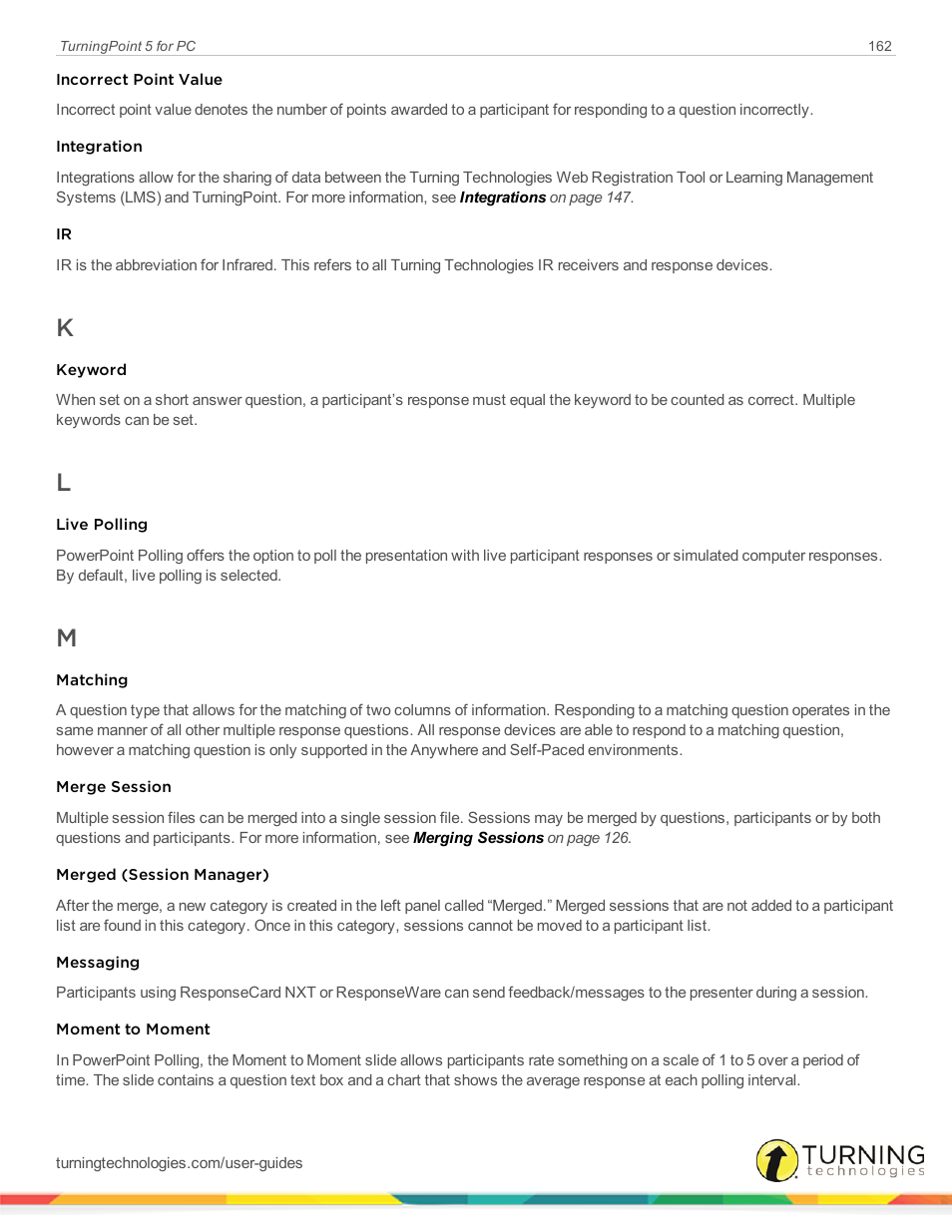Turning Technologies TurningPoint 5 User Manual | Page 162 / 168