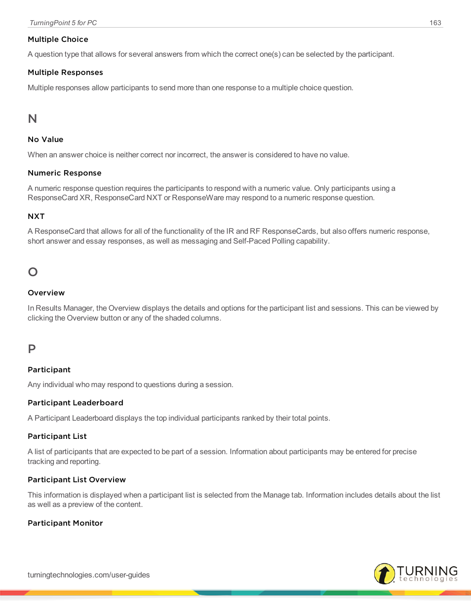 Turning Technologies TurningPoint 5 User Manual | Page 163 / 168