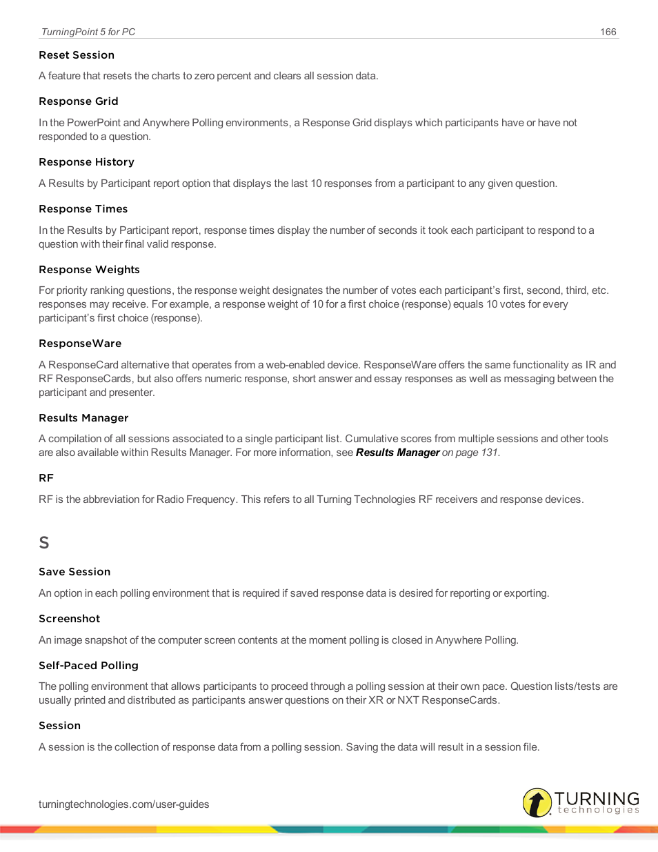 Turning Technologies TurningPoint 5 User Manual | Page 166 / 168