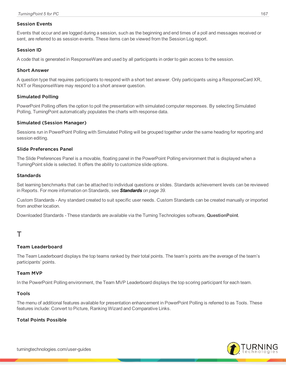 Turning Technologies TurningPoint 5 User Manual | Page 167 / 168