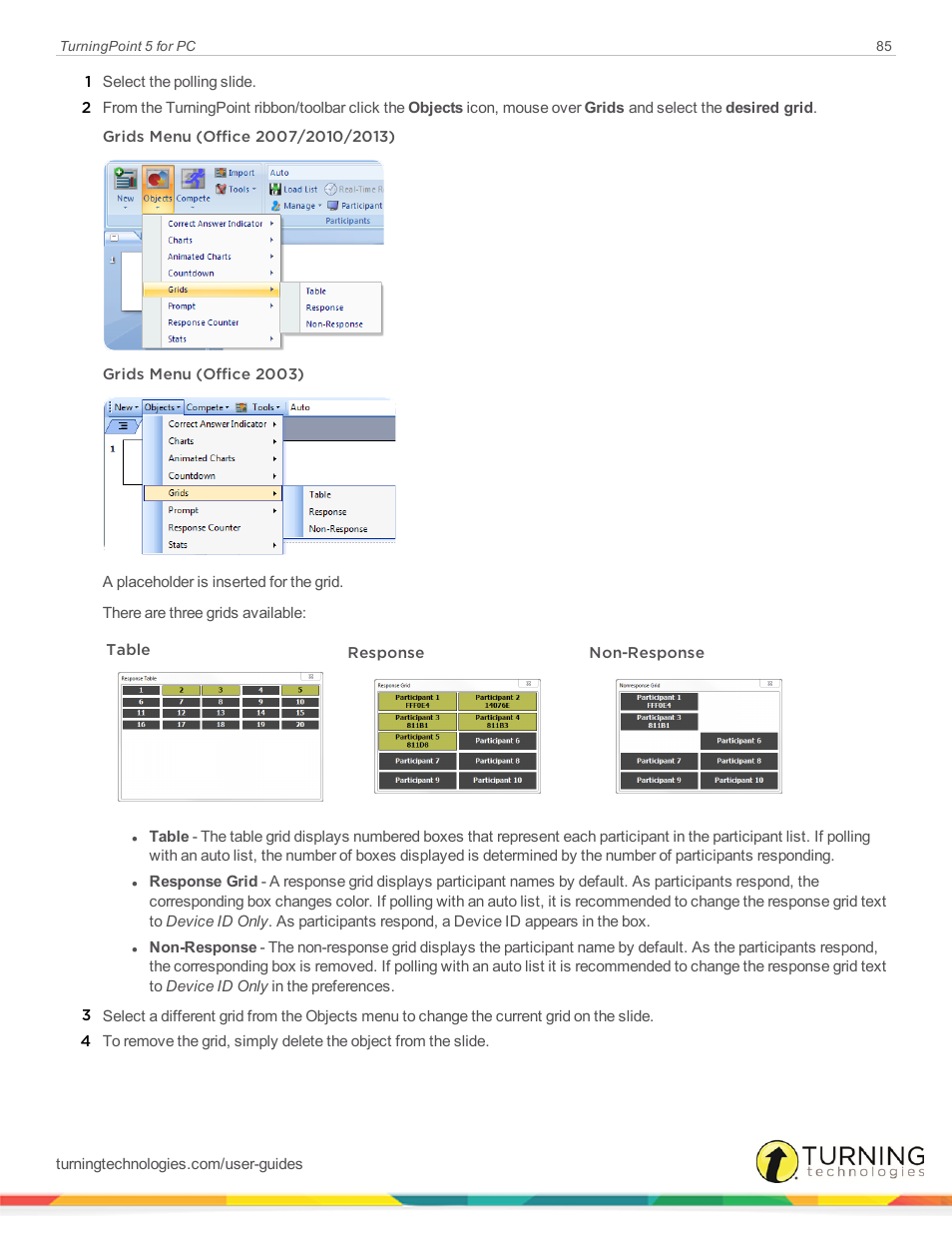 Turning Technologies TurningPoint 5 User Manual | Page 85 / 168