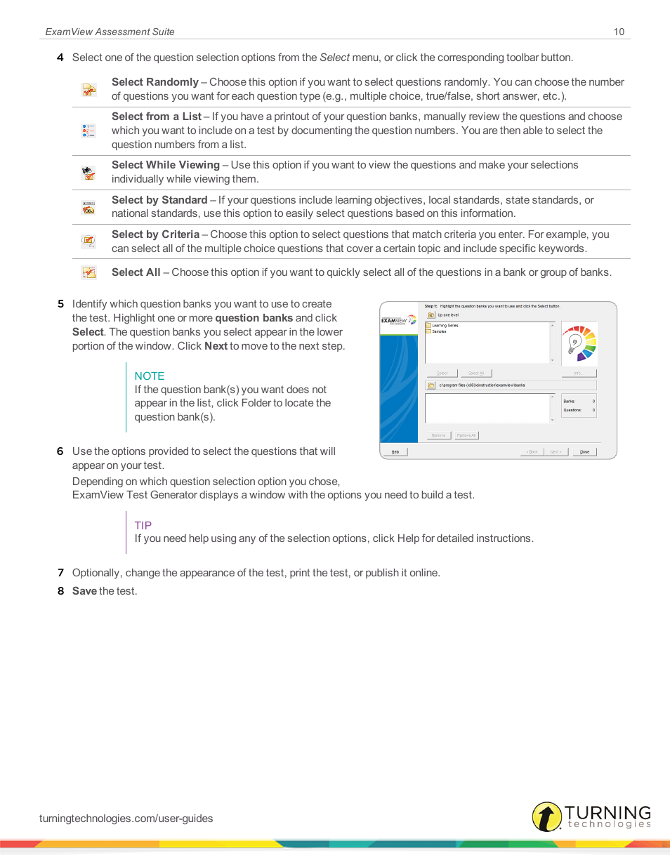 Turning Technologies ExamView User Manual | Page 10 / 52