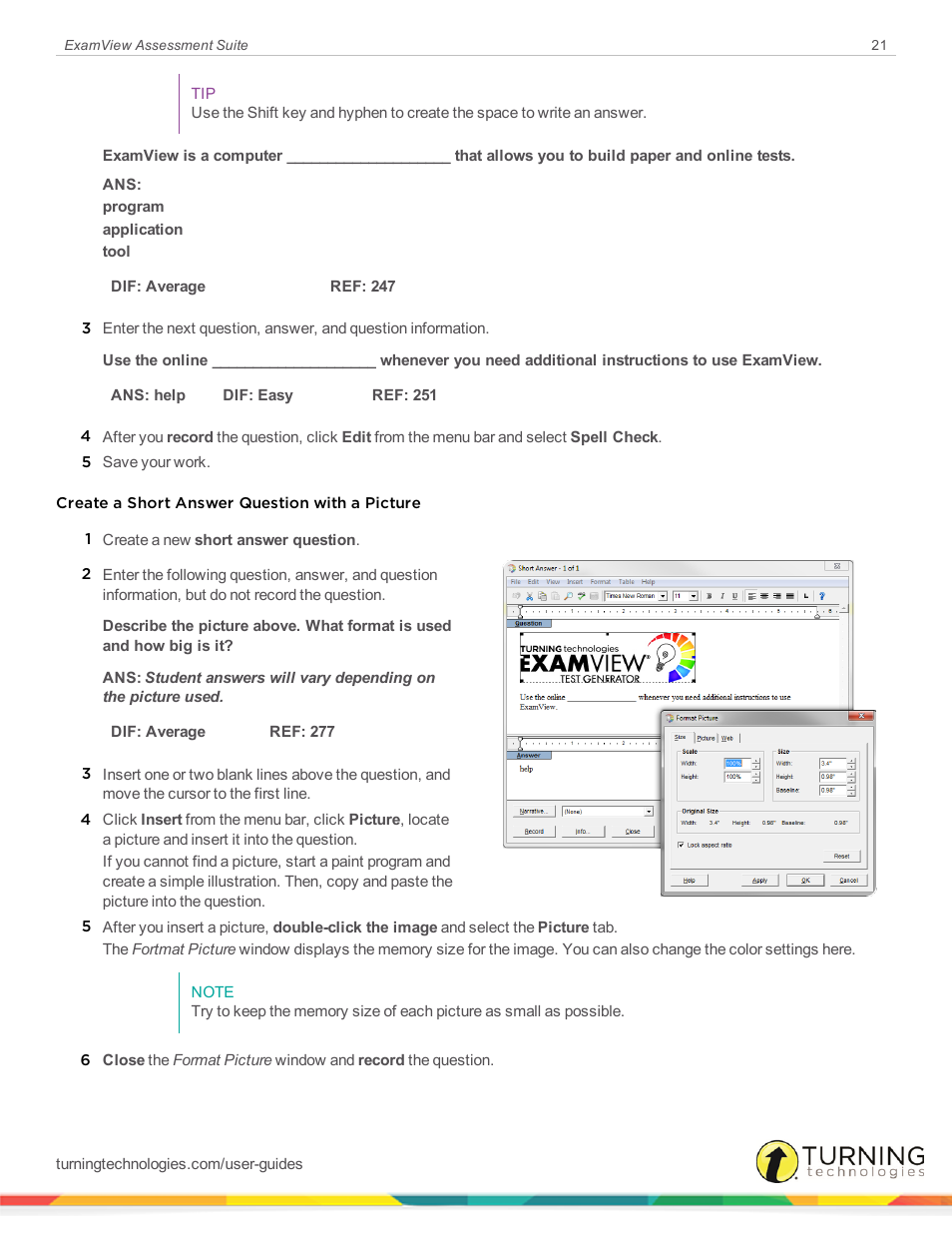 Turning Technologies ExamView User Manual | Page 21 / 52