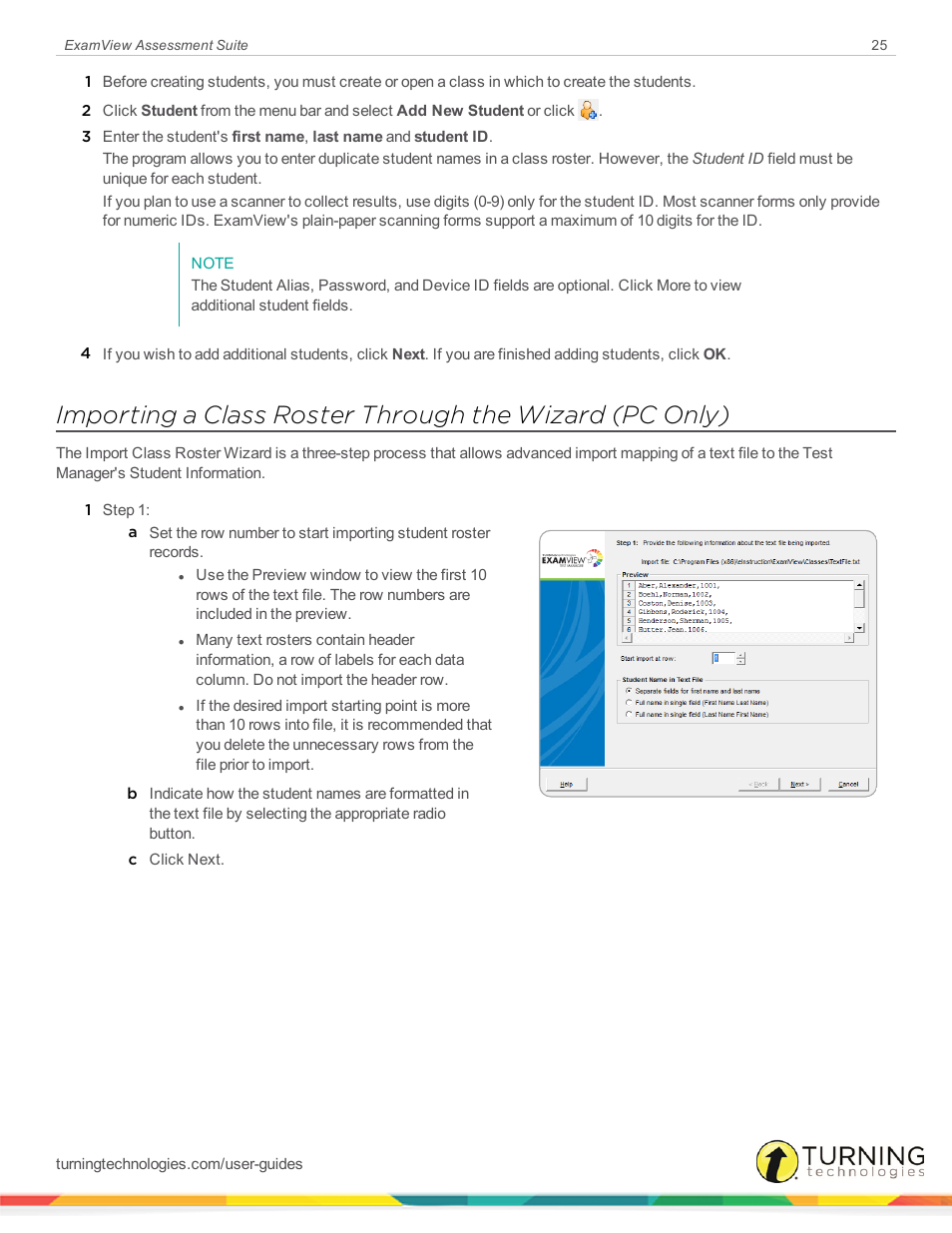 Turning Technologies ExamView User Manual | Page 25 / 52