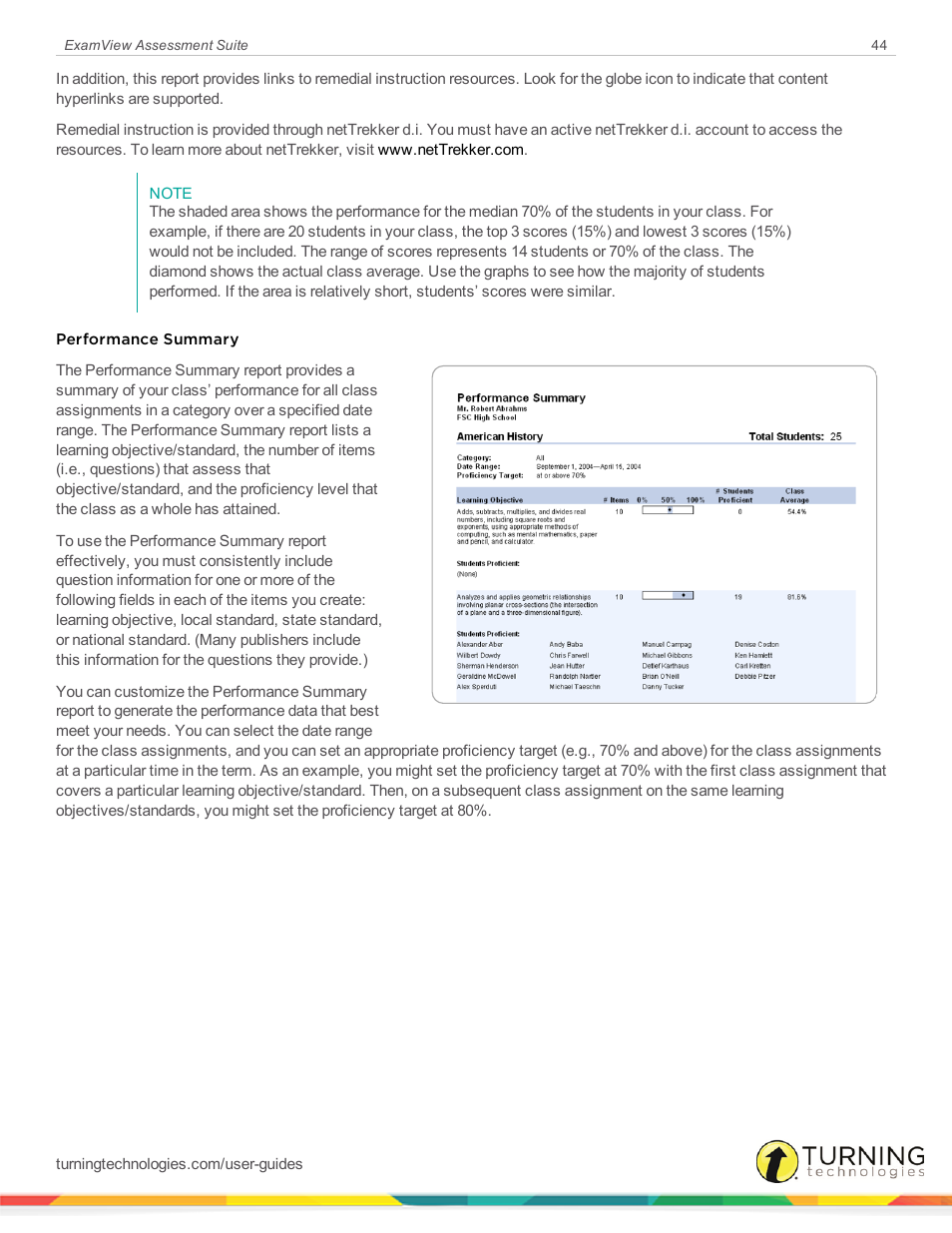 Turning Technologies ExamView User Manual | Page 44 / 52