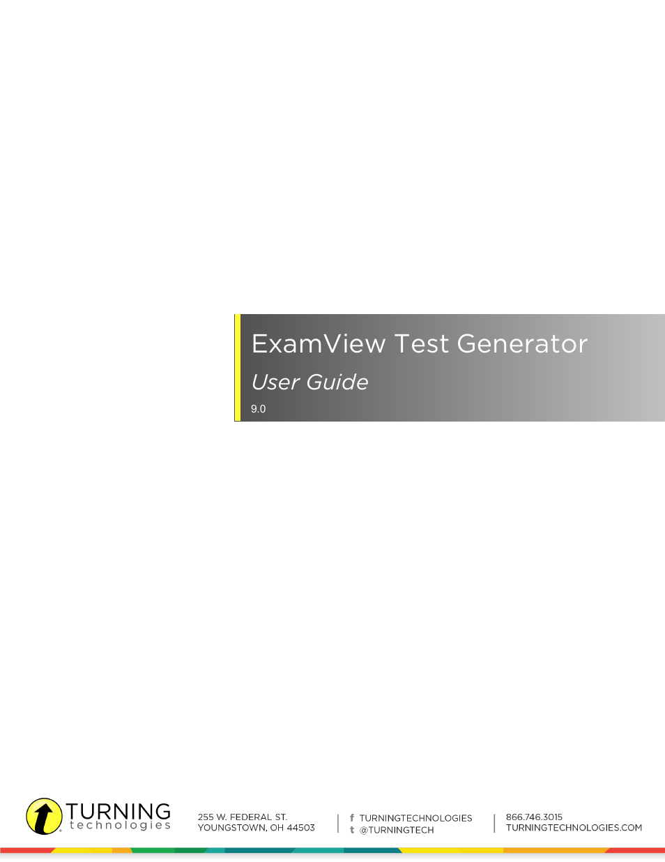 Turning Technologies ExamView User Manual | 190 pages