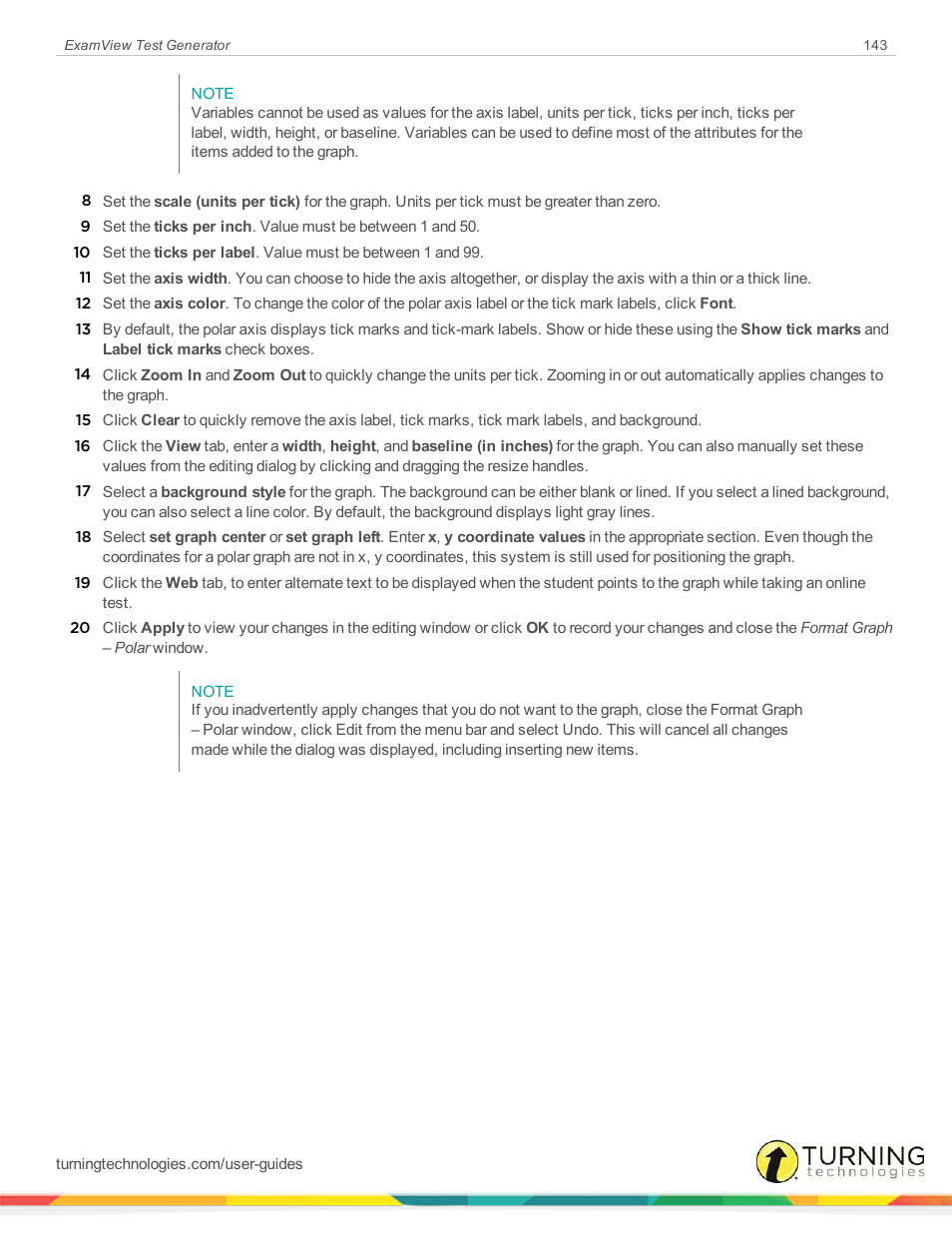 Turning Technologies ExamView User Manual | Page 143 / 190