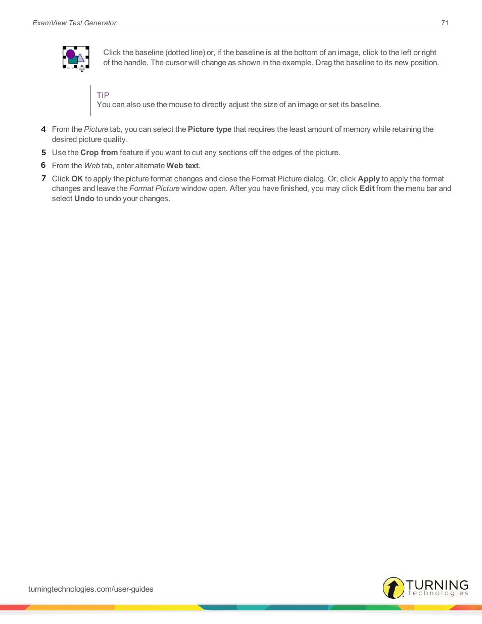 Turning Technologies ExamView User Manual | Page 71 / 190