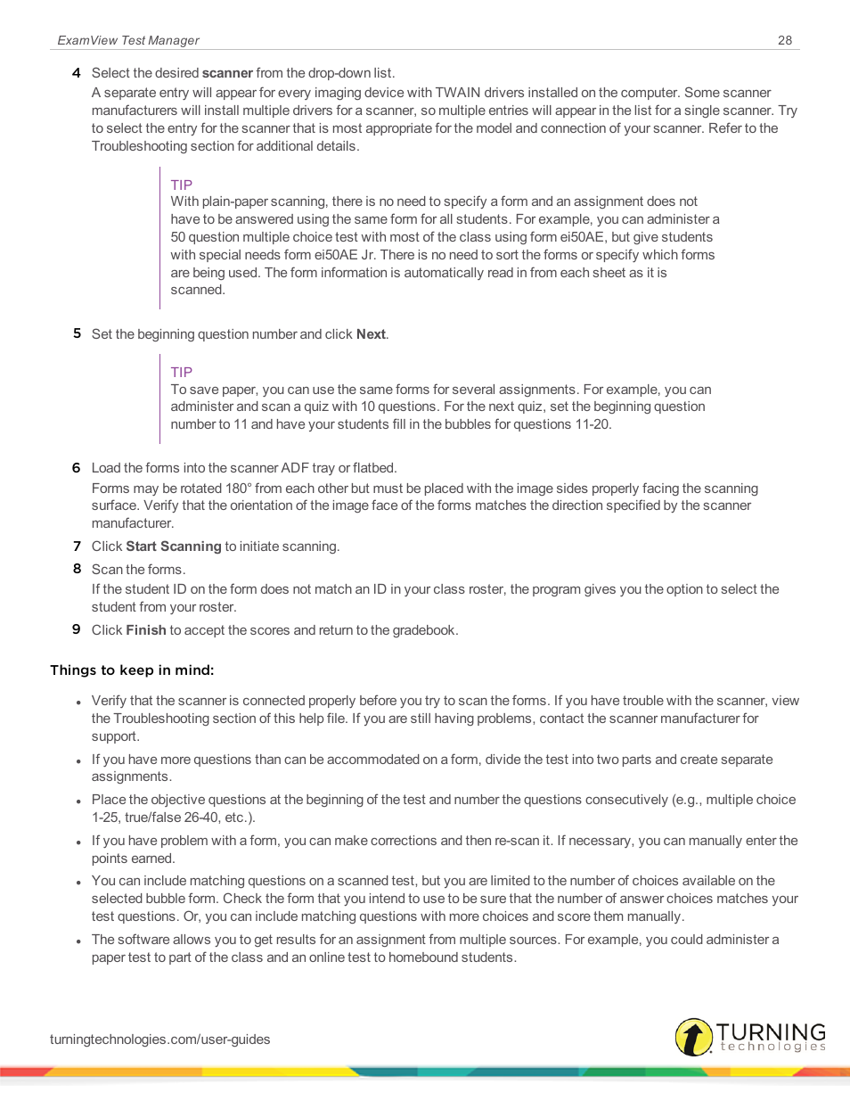 Turning Technologies ExamView User Manual | Page 28 / 58