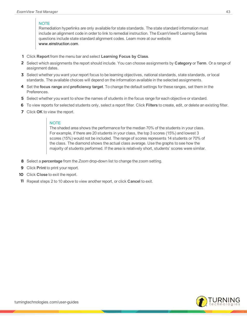 Turning Technologies ExamView User Manual | Page 43 / 58