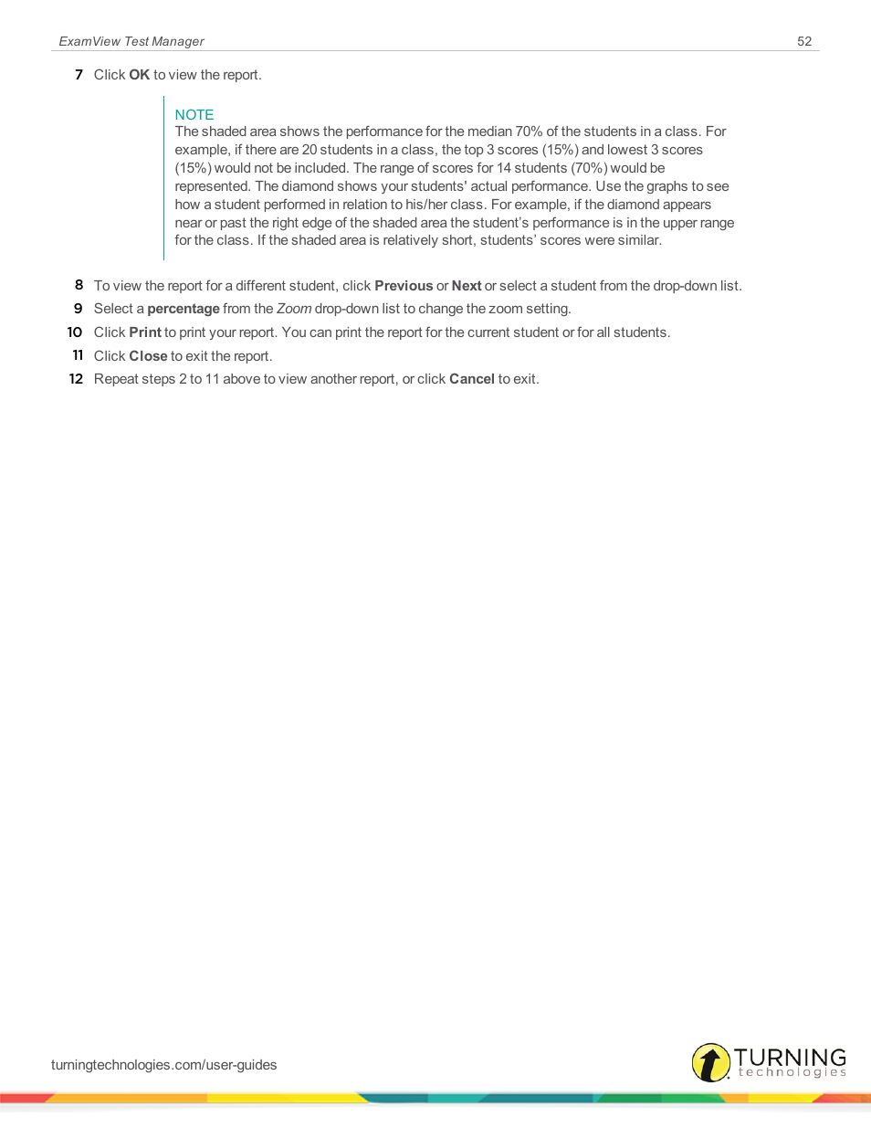 Turning Technologies ExamView User Manual | Page 52 / 58