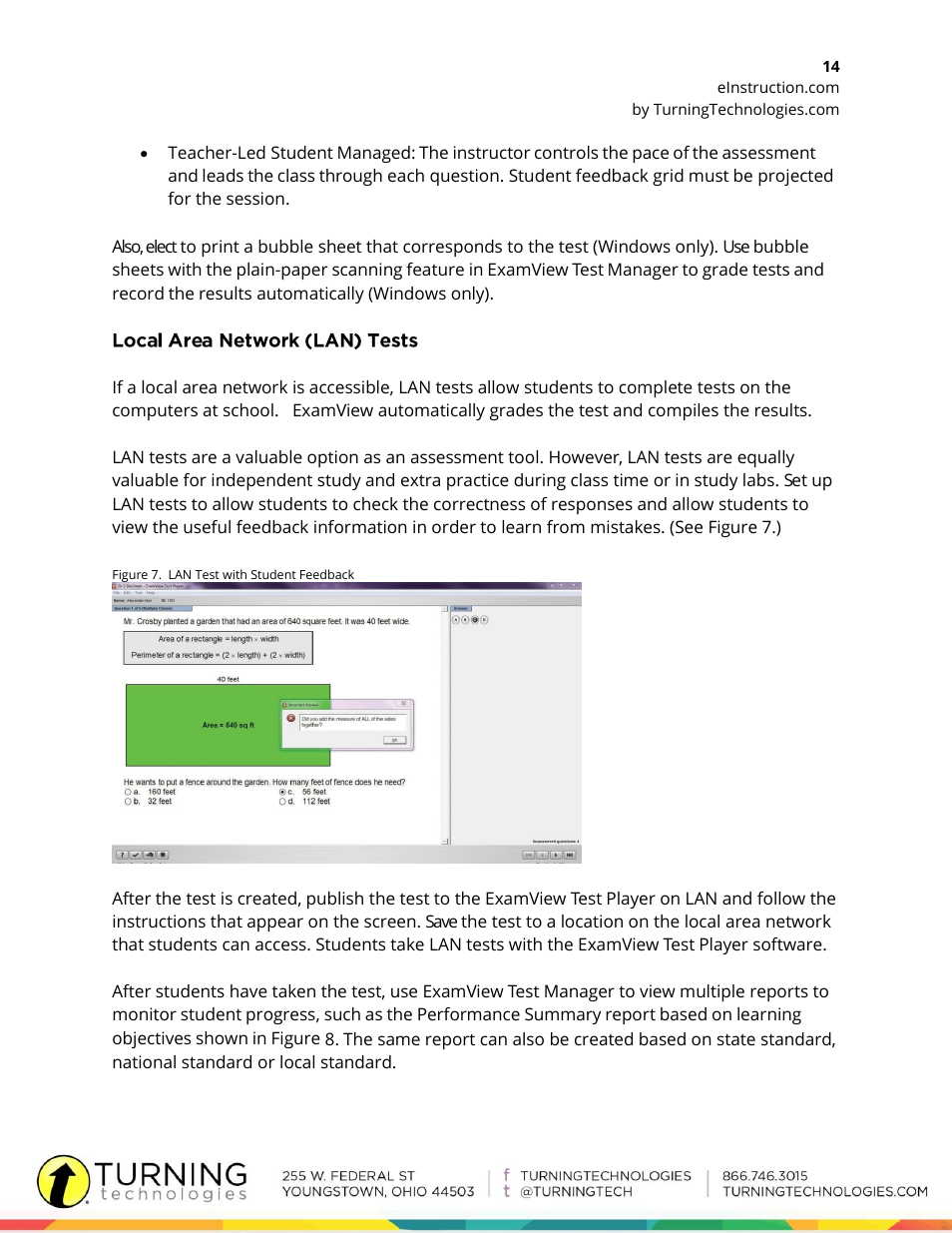 Turning Technologies ExamView User Manual | Page 14 / 16