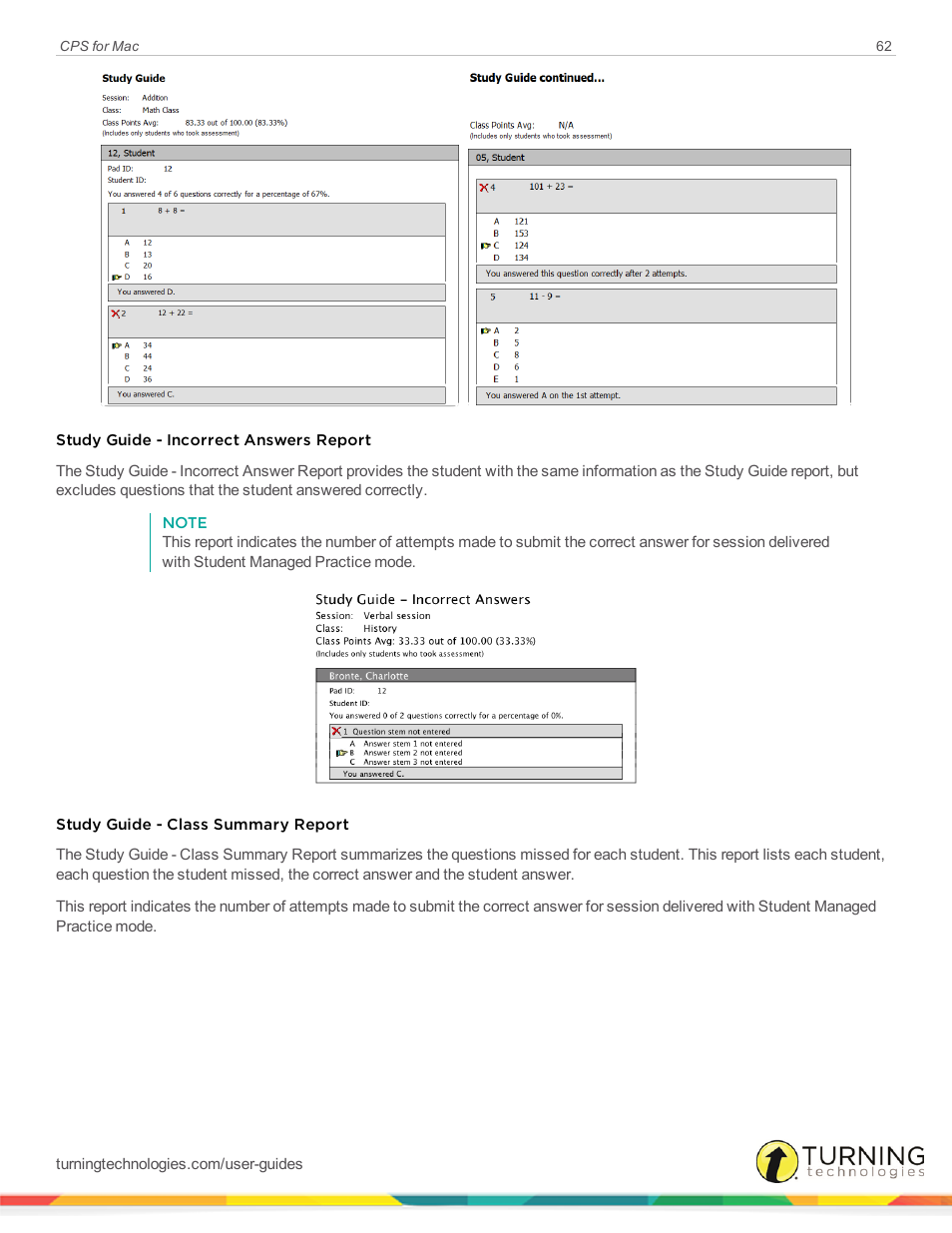 Turning Technologies CPS User Manual | Page 62 / 79