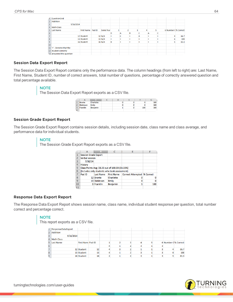 Turning Technologies CPS User Manual | Page 64 / 79