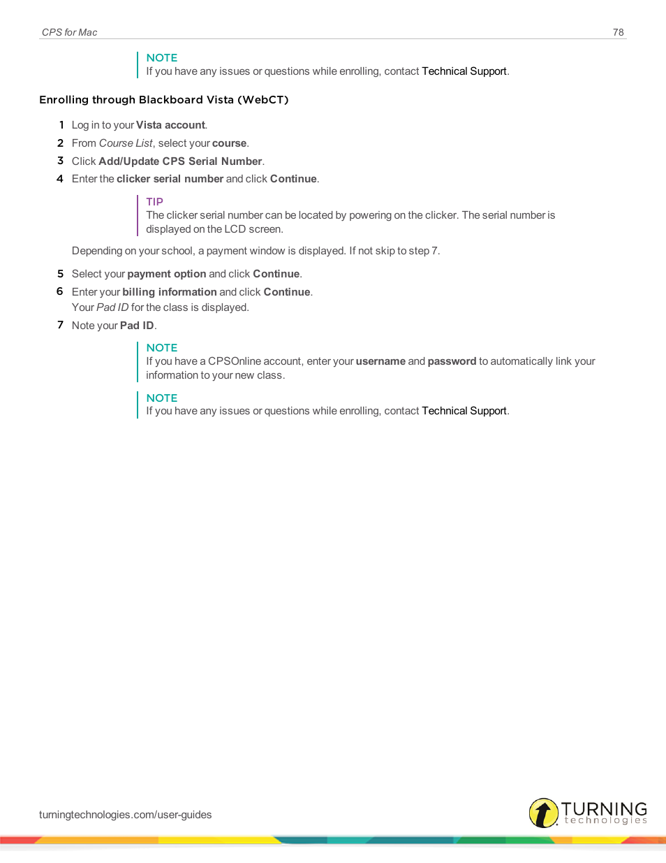Turning Technologies CPS User Manual | Page 78 / 79