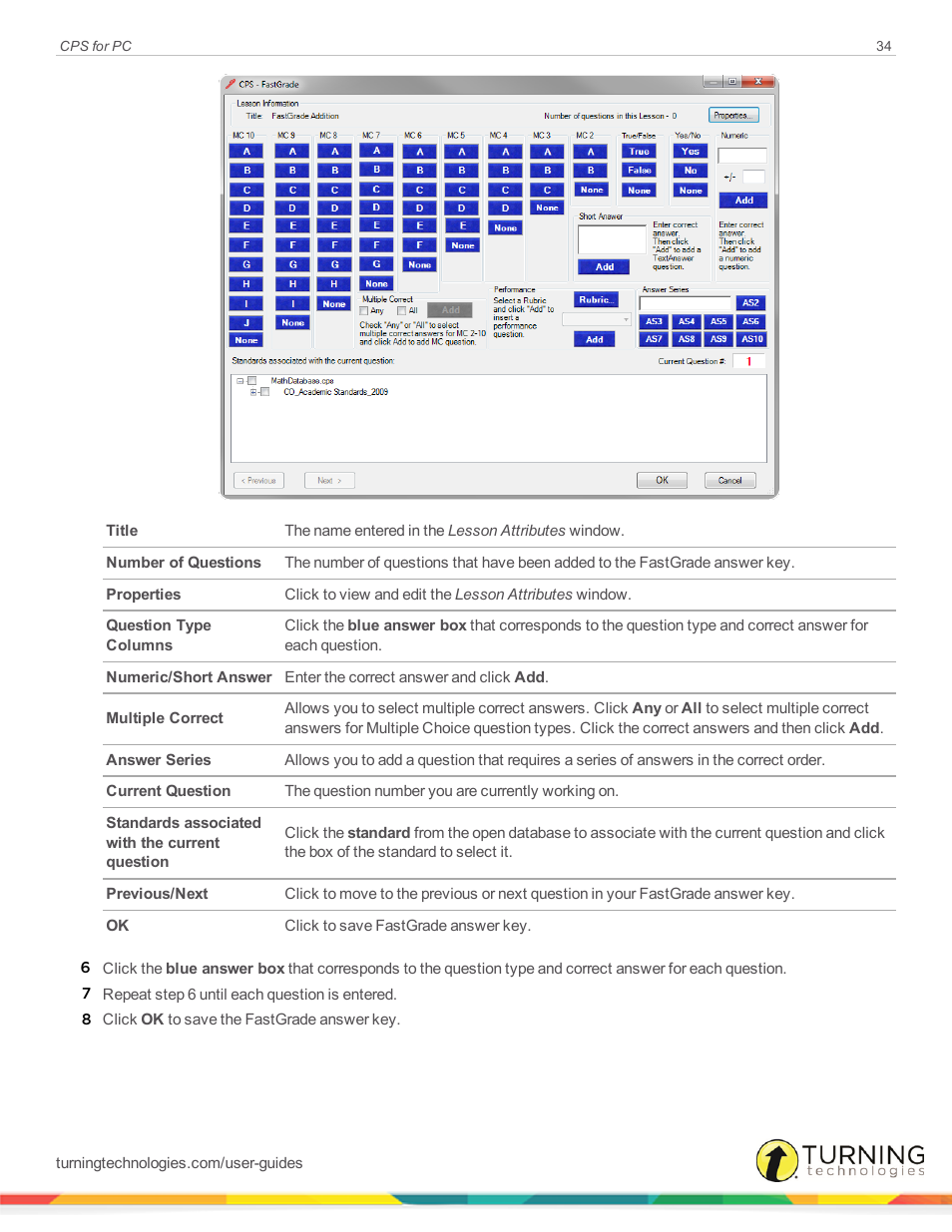 Turning Technologies CPS User Manual | Page 34 / 106