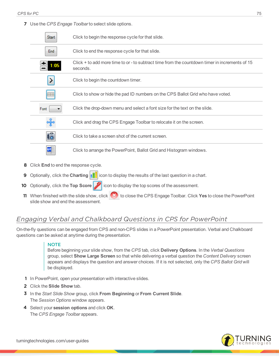 Turning Technologies CPS User Manual | Page 75 / 106